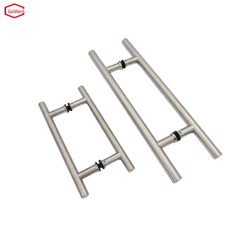 Hotel Stainless Steel Tube H Type Glass Door Pull Handle