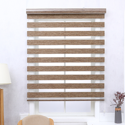 Imitation Linen Zebra Blinds Ready Made Roller Shades Day and Night Roller Blinds Dou Roller Blinds Finished