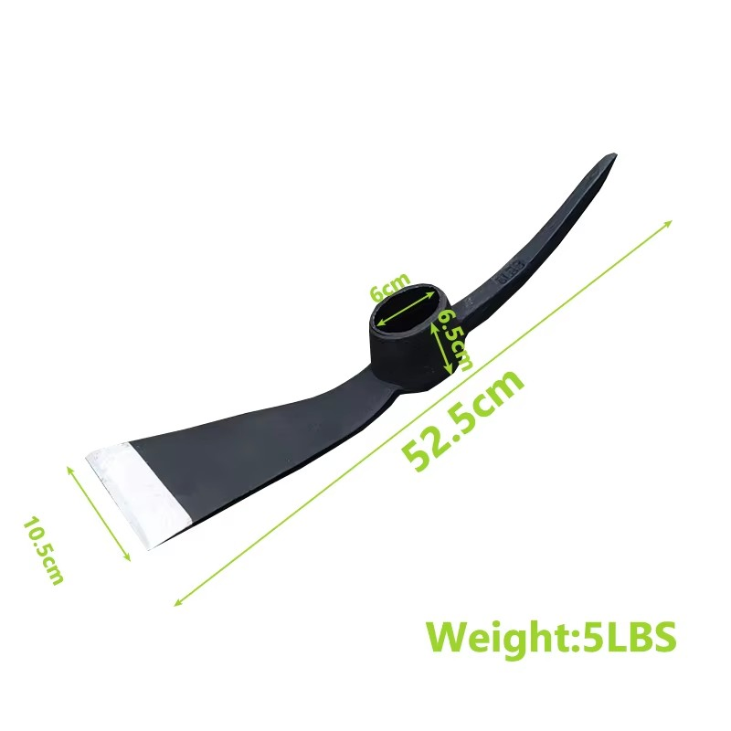 Factory Direct Sales Railway Steel Forged P406 Pickaxe Anti-Slip Wooden Handle