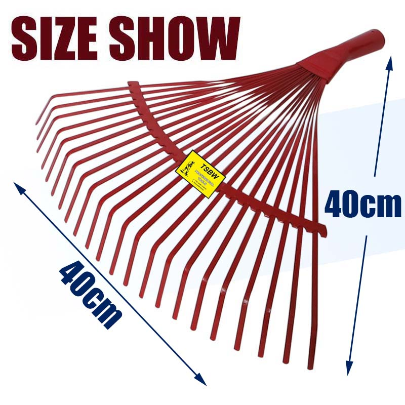 Agricultural Farming Garden Tools 22t Hand Lawn Leaf Grass Bow Steel Grabber Rake Head