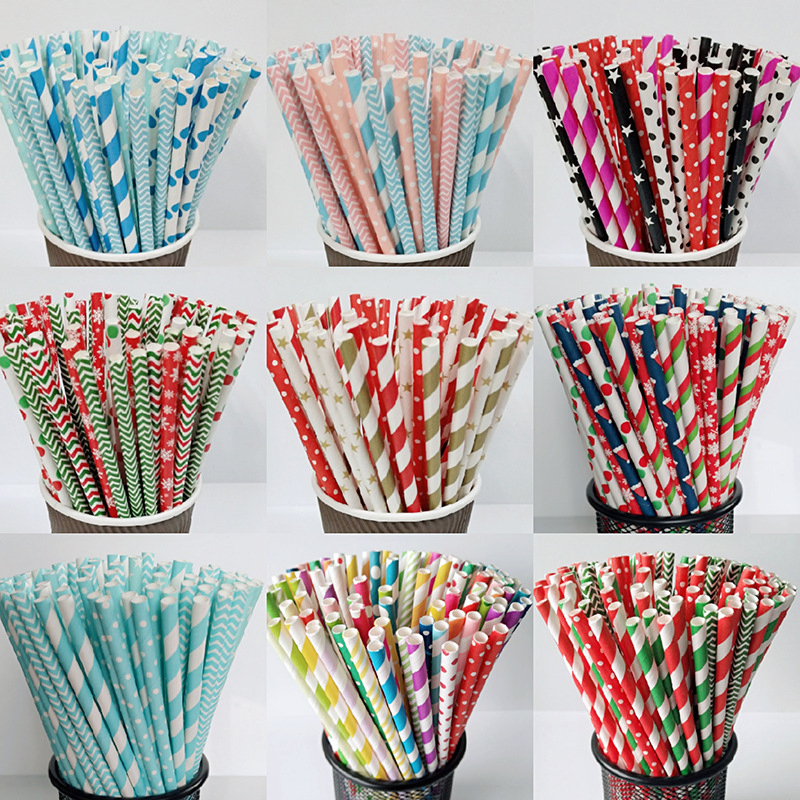 Food Grade High Quality Biodegradable Eco-Friendly Healthy Kraft Paper Straws Drinking Straw