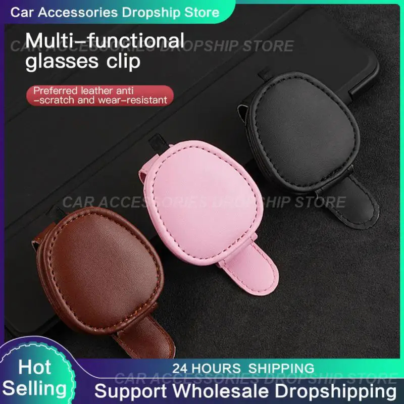 Hot Sale Multi-Function Car Sun Visor Sunglasses Holder Clip Portable Magnetic Glasses Fastener Clip