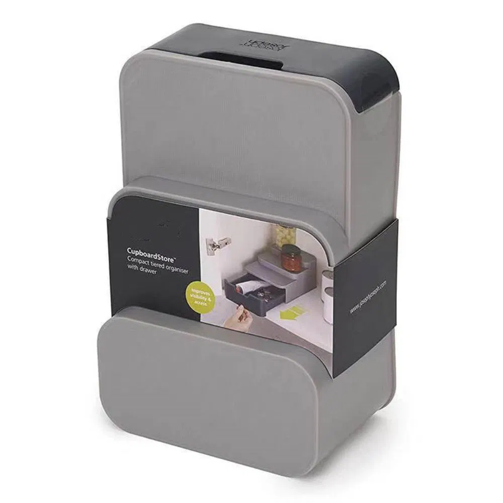 3 Tier Shelf Organizer with Drawer for Cabinet Mi26997