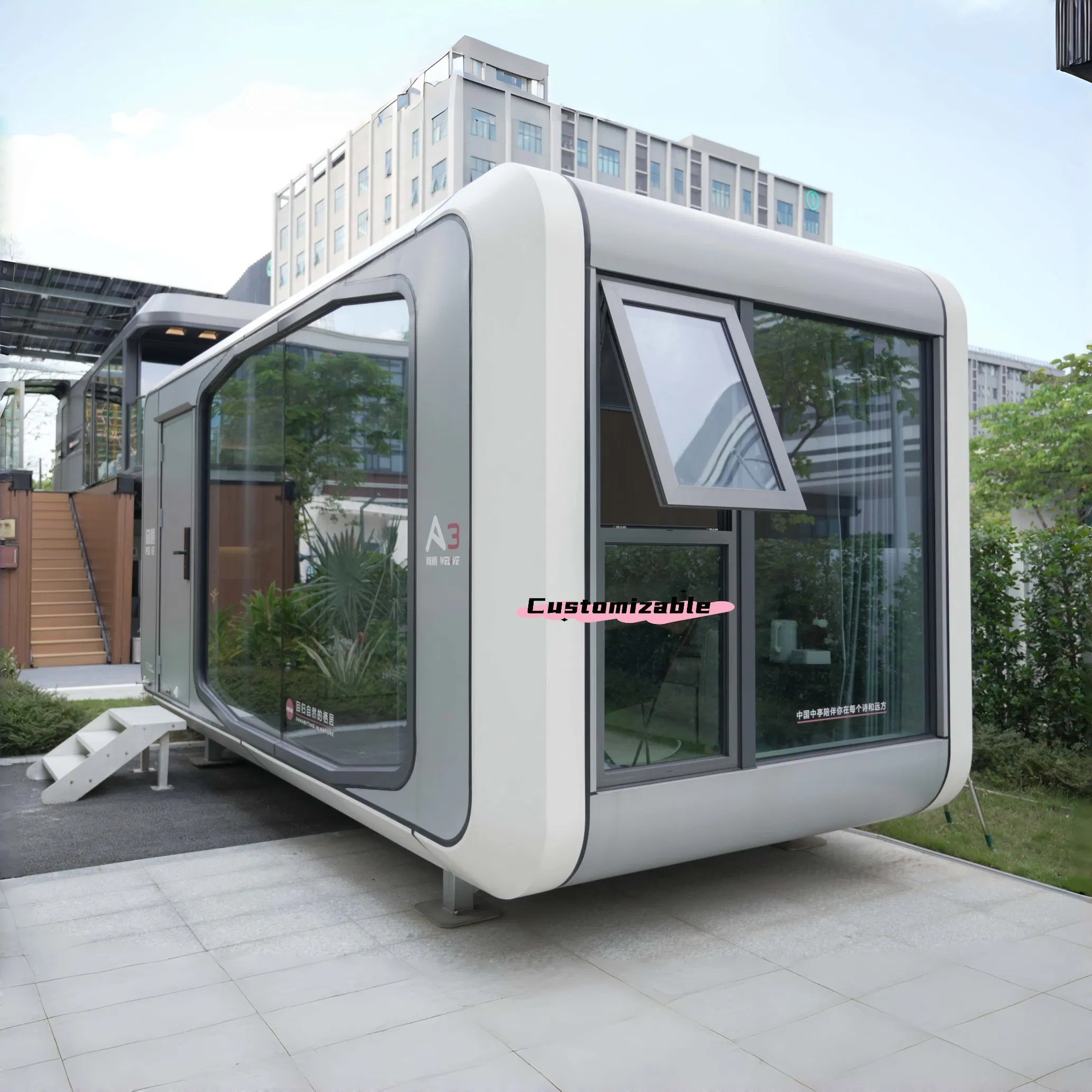 Custom-Made Modern Design Aluminum Alloy Capsule Tiny House for Living Houses Capsule