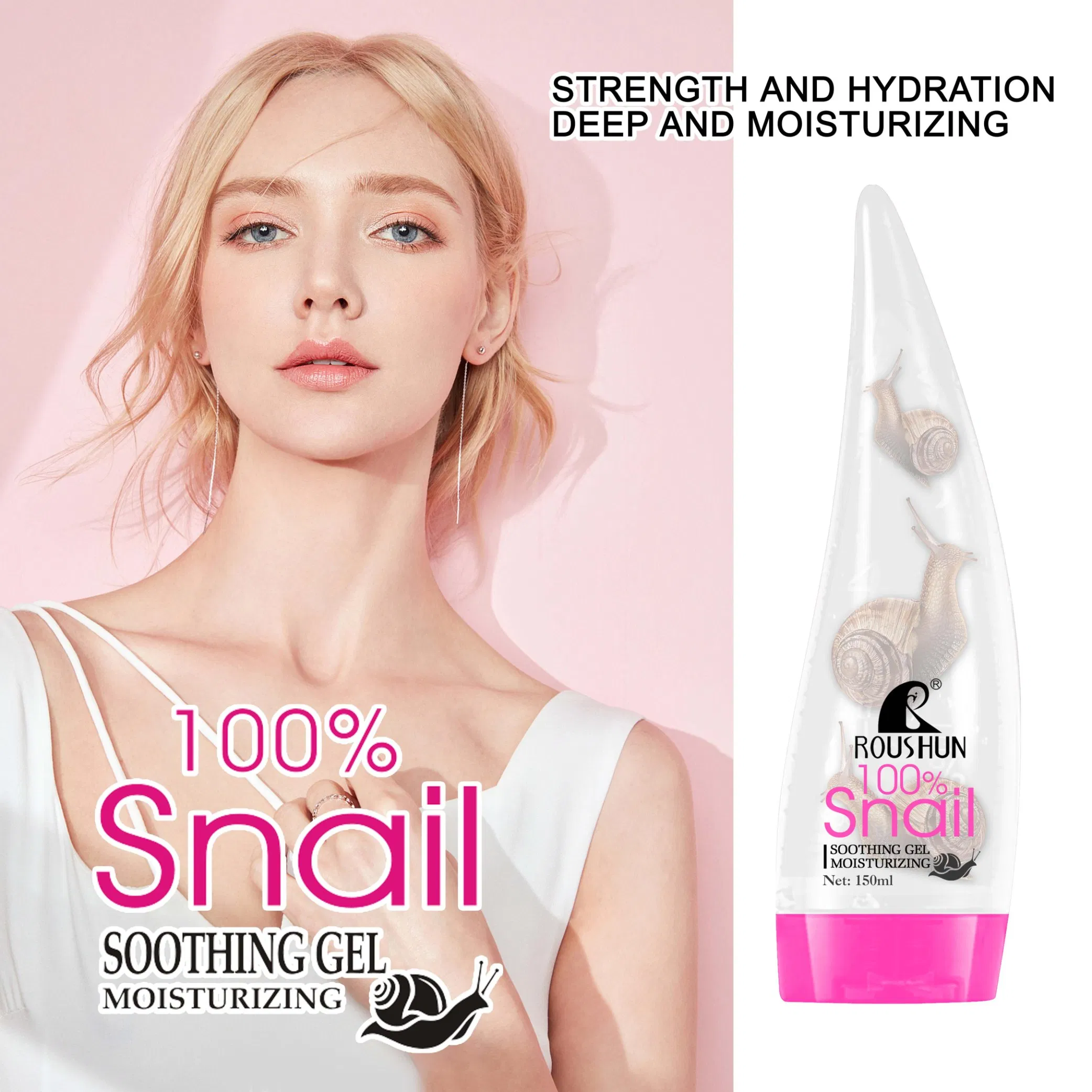 Roushun 100%Snail Soothing Gel Moisturizing