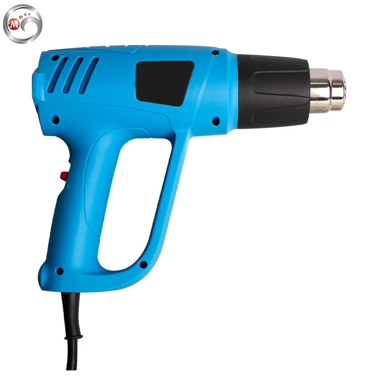 Heat Gun Kit 2000W with Dual-Temperature 5 Nozzles, Hot Air Gun 122f-1022f Heating in Seconds for DIY Shrink PVC Tubing/Wrapping/Crafts, Bright Blue