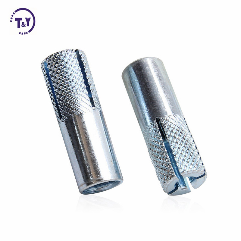 DIN Standard Concrete Block Stainless Steel 10mm Knurled Drop in Anchor