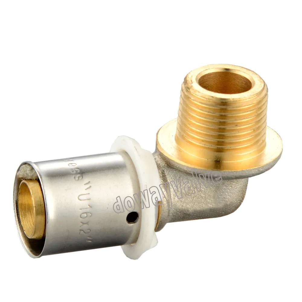 Brass Press Tee for Multilayer Pipes