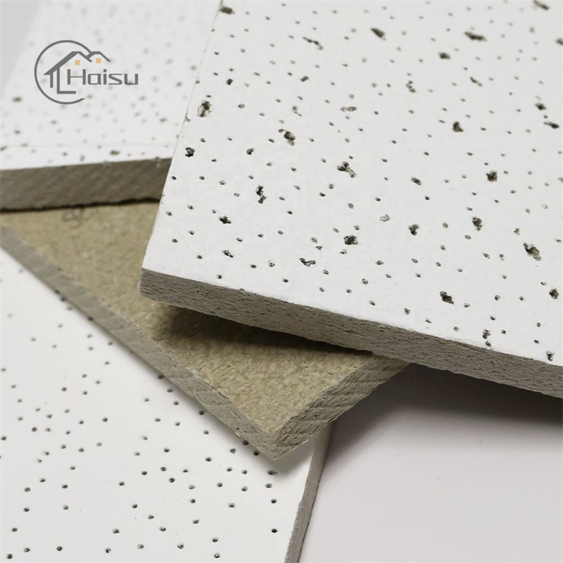 Suspended False Ceiling Board Design Acostics Mineral Fiber Ceiling Sound Absorption Ceilings