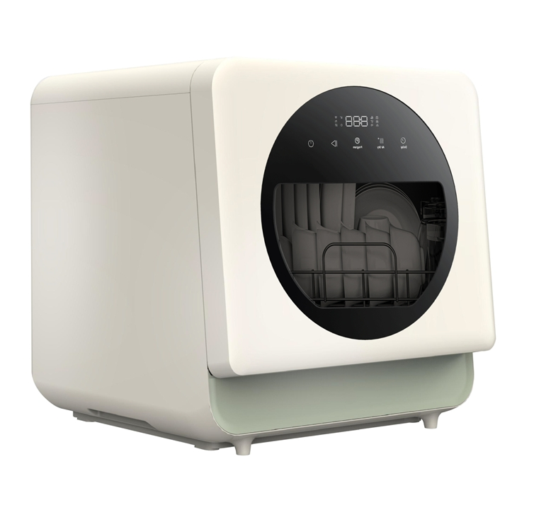 Professional Mini Countertop Portable Dishwasher, Transparent Window