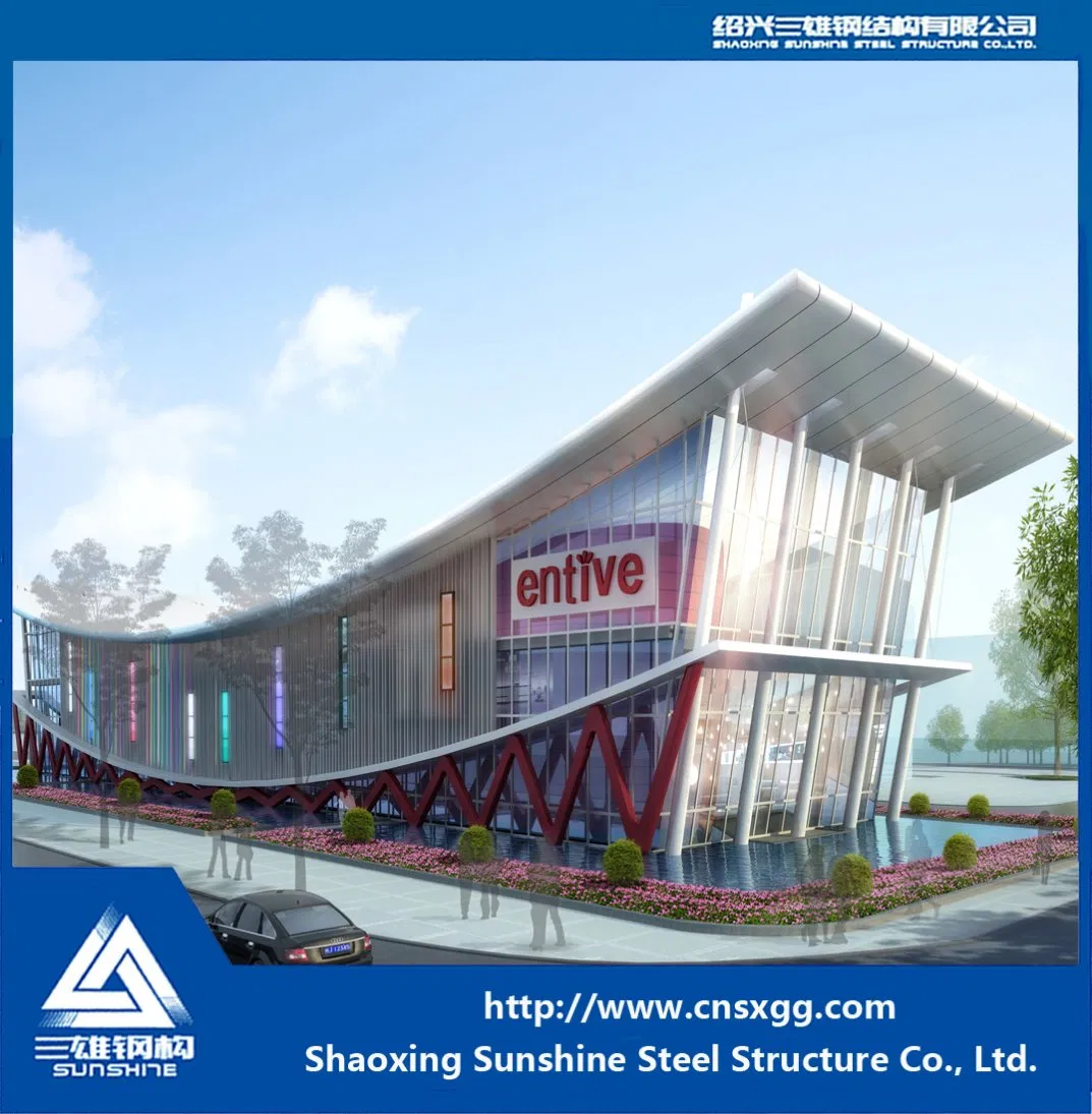 Lightweight Steel Exhibition Hall with H Beam Design