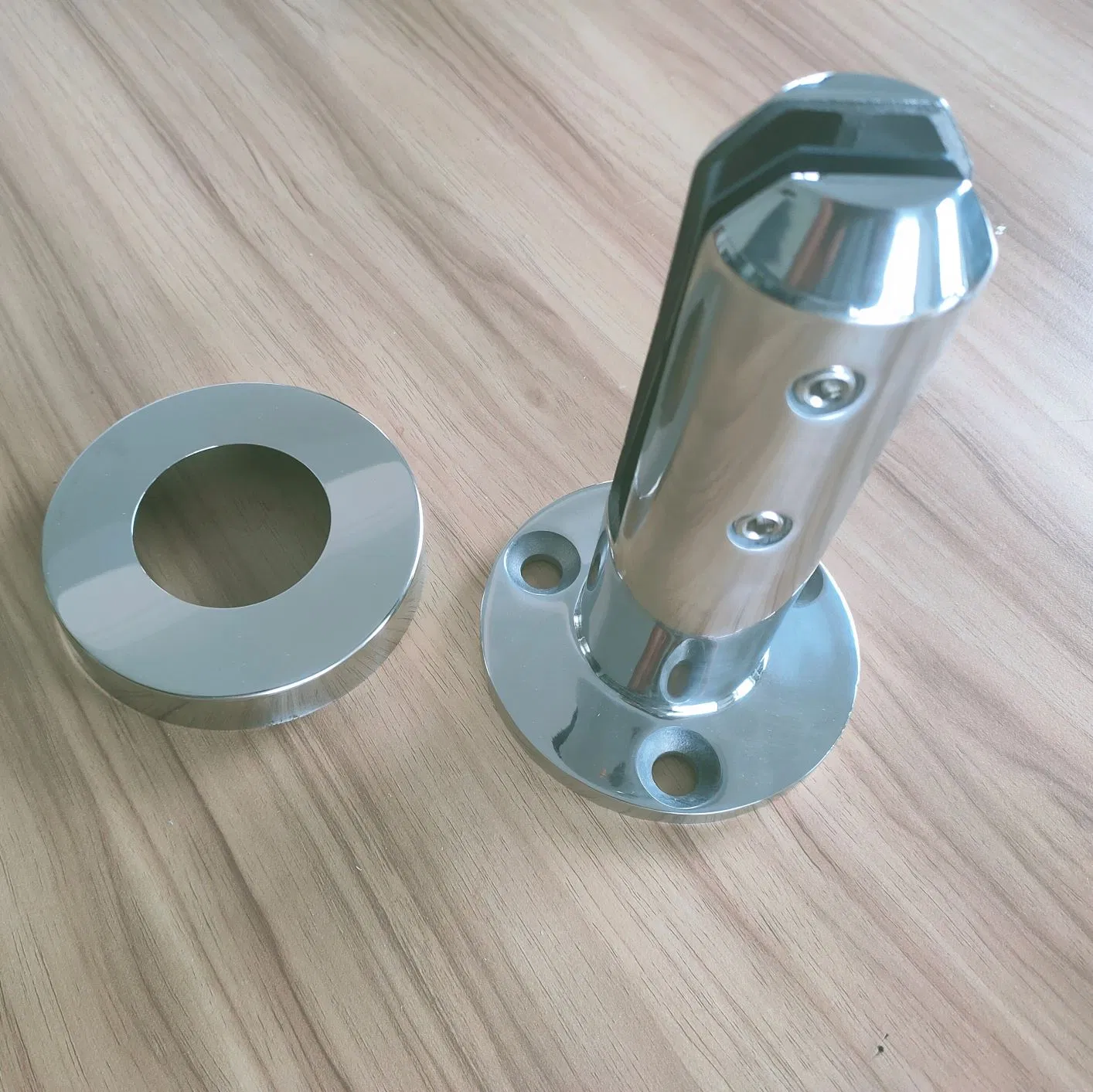 Fully Frameless 316 Round Square Base Plate Stainless Steel Balustrade Glass Pool Fence Spigot