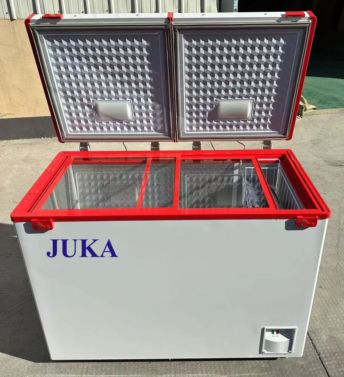 268L Double Door DC AC Household Solar Freezer