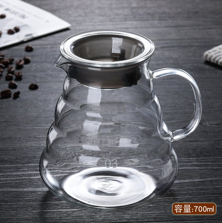 Кофеварка капельная со стеклянным колбой Borosilicate
