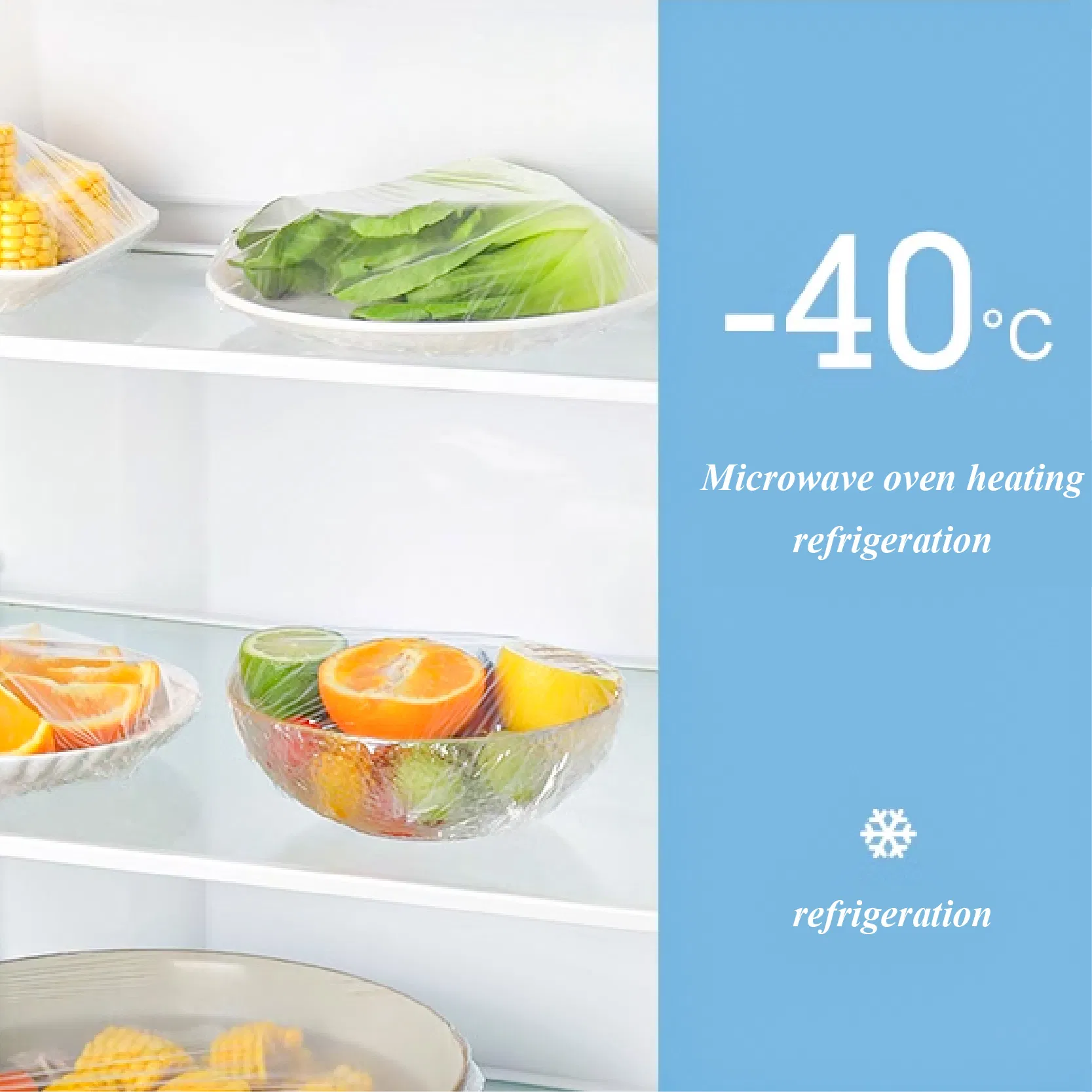 Factory Wholesale PE Thickened Disposable Shower Caps Disposable Food Cover