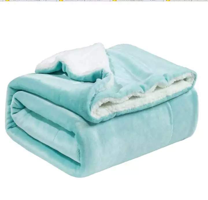 Fabric Customized Ultra Soft Sherpa Throw Fleece Blankets and Throws for Winte