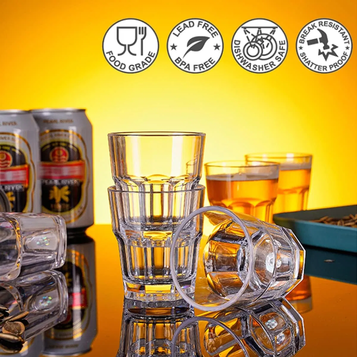 Wholesale Wine Cup Plastic Drinking Cup for Spirit Alcohol Whiskey Water Home Bar