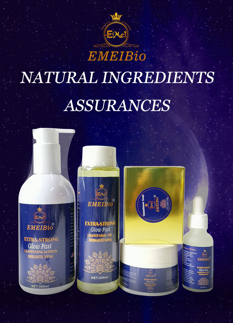 OEM Skin Lightening Sets Glutathione Whitening Soap Body Oil Cream Lotion Unisex Adults Collagen 4 Skincare Set Female or Male