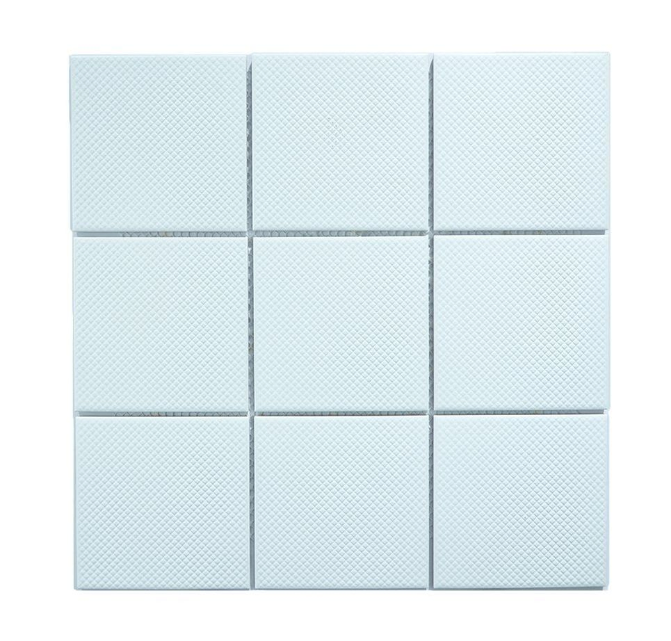 Washroom Wall Decor Stone and Fish Scale Mosaic Tile