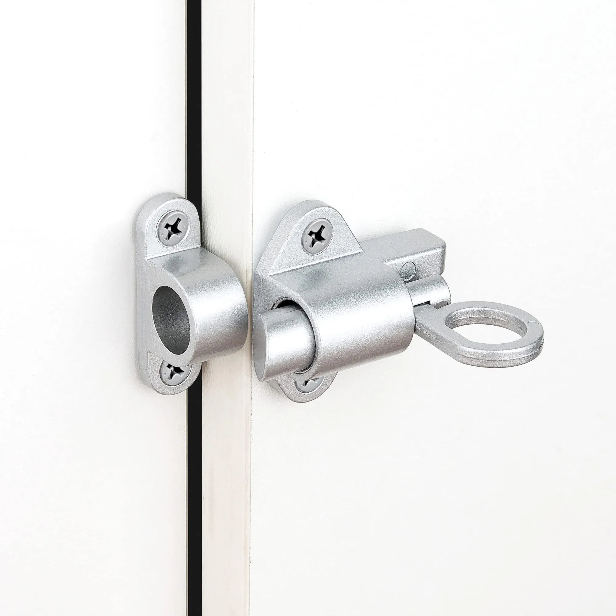 Safety Automatic Spring Barrel Slide Door Lock Resilient Bolt Latch