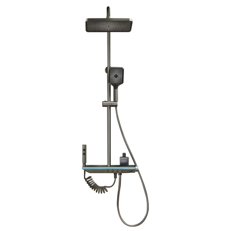 Thermostatic Shower Digital Display All Copper Main Body Pressurized Shower Set