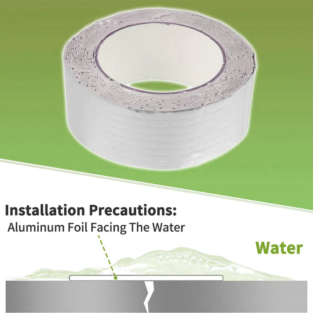 Strong Aluminum Foil Butyl Tape for Durable Pipe Sealing Repairs