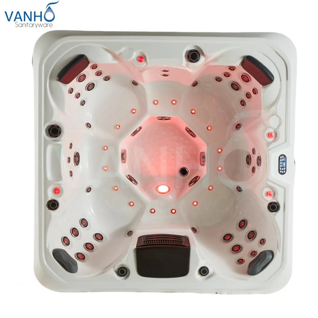 Уличный СПА бассейн-ванна с гидромассажем и подсветкой