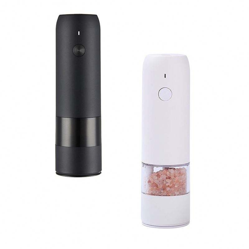 Rechargeable Pepper Grinder with LED Light, Include Lithium Battery and Type C USB Cable