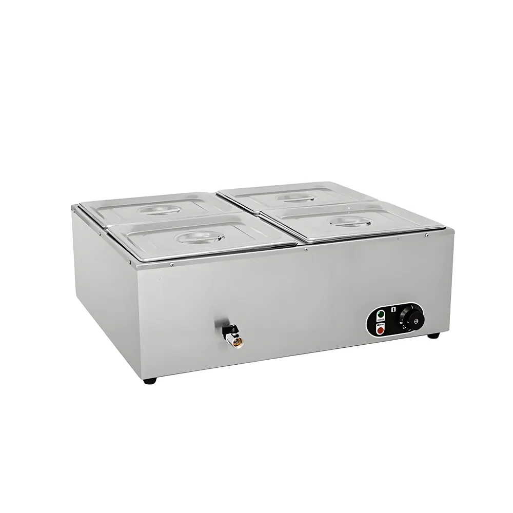 Commercial 4 Pans Stainless Steel Buffet Food Warmer Bain Marie for Restaurant