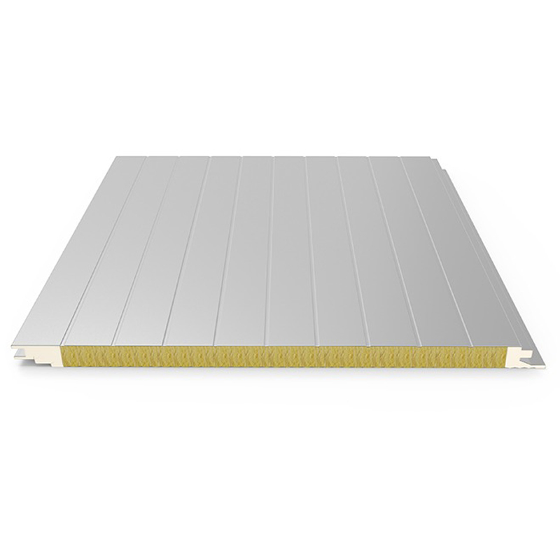 Galvanized Steel Zinc-Coated Rockwool Sandwich Panel for Cold Storage Roof Wall Insulation