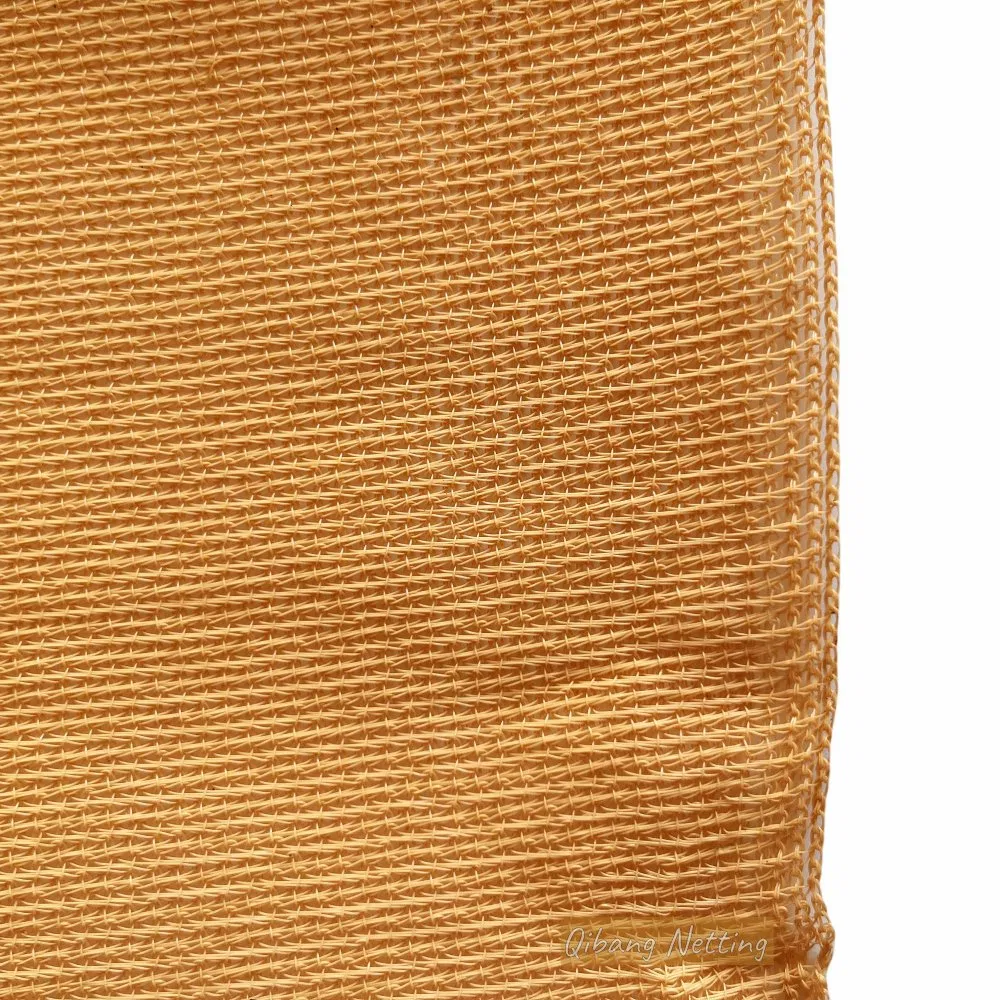 UV Stabilized 200GSM Beige Knitted Plastic Mono Scaffolding Netting for Worksite Safety