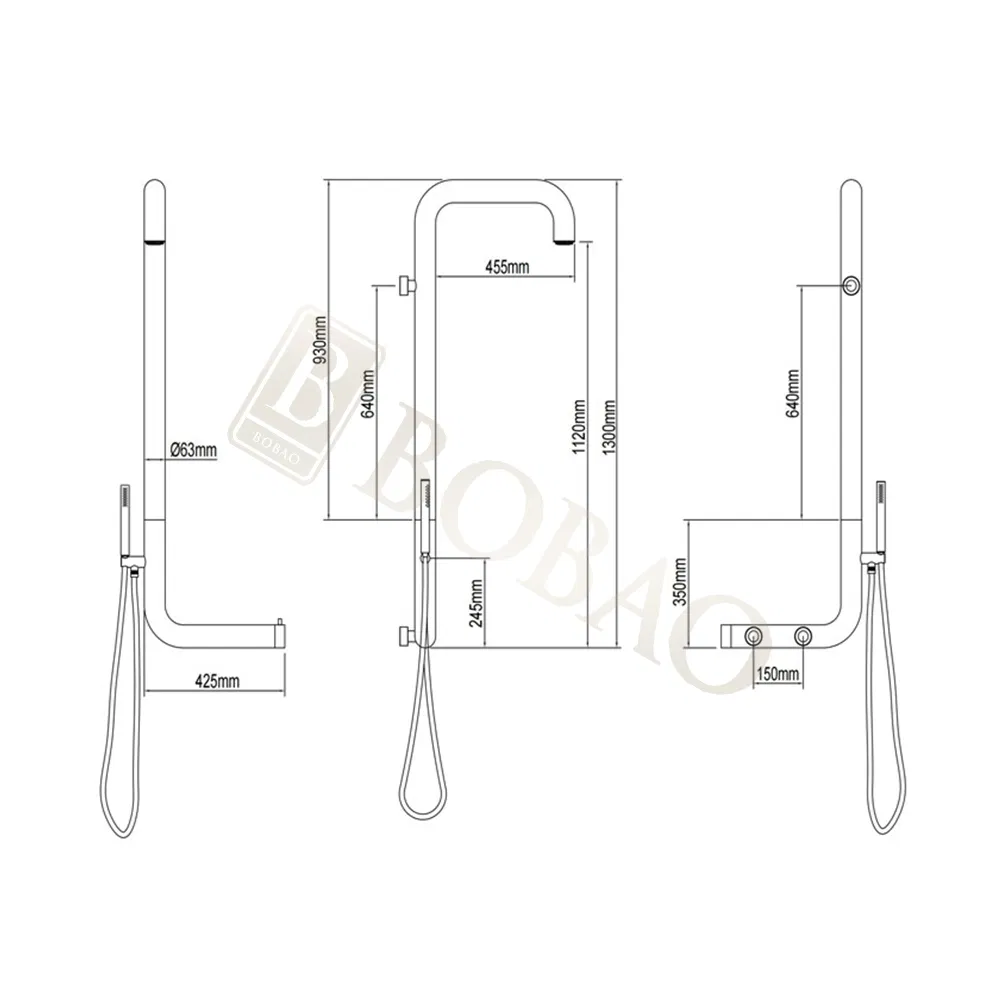 New Arrival Cold Hot Wall Mounted Outdoor Indoor Faucet Outdoor Summer Shower