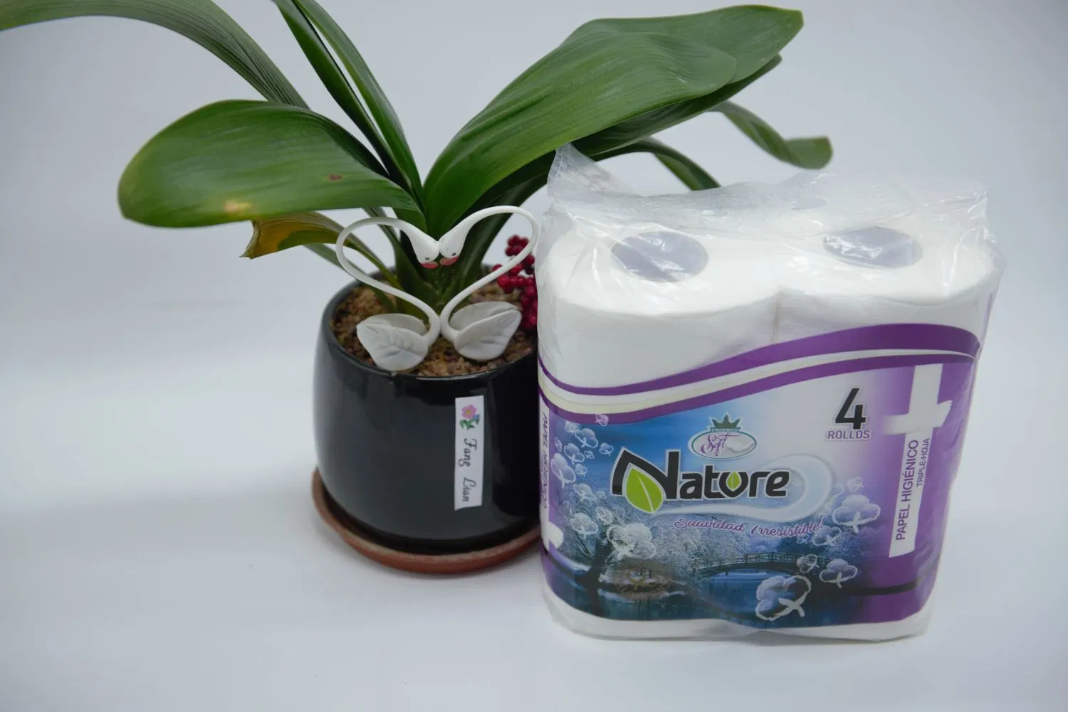 High Quality Strong Tissue Four-Grain 3ply Toilet Paper Home Office Bathroom