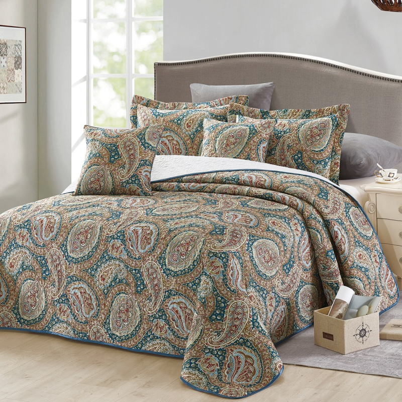 Modern European American Style Solid Microfiber Bedspread Coverlet Quilted Pattern for Home Summer Factory Direct