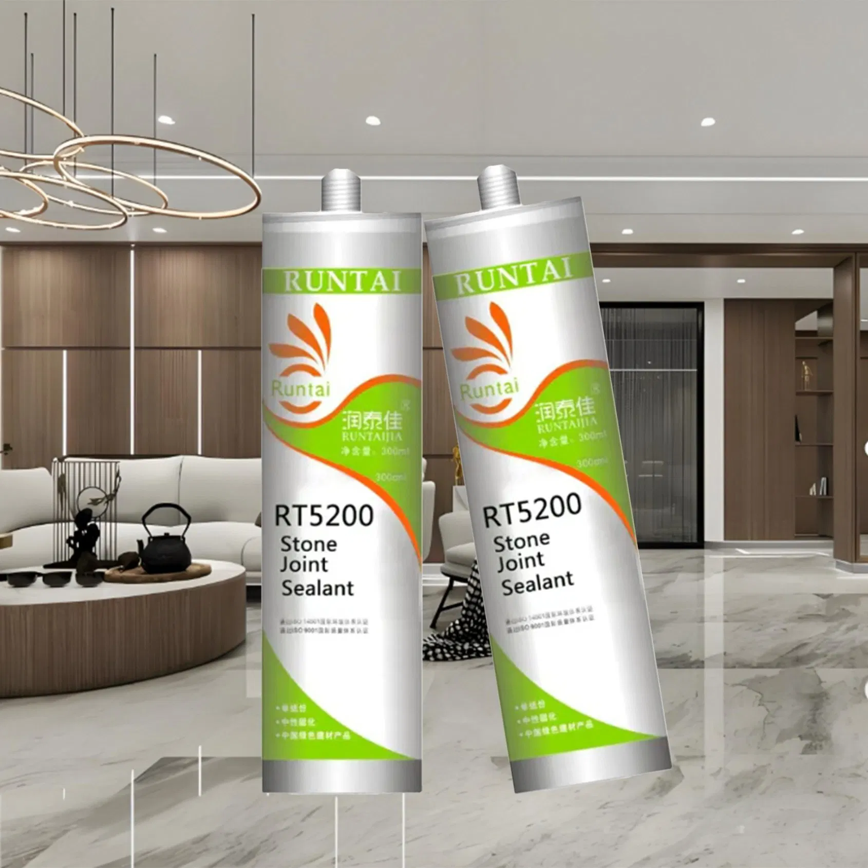 Runtai White Neutral Stone Silicone Sealant No Corrosion for Marble