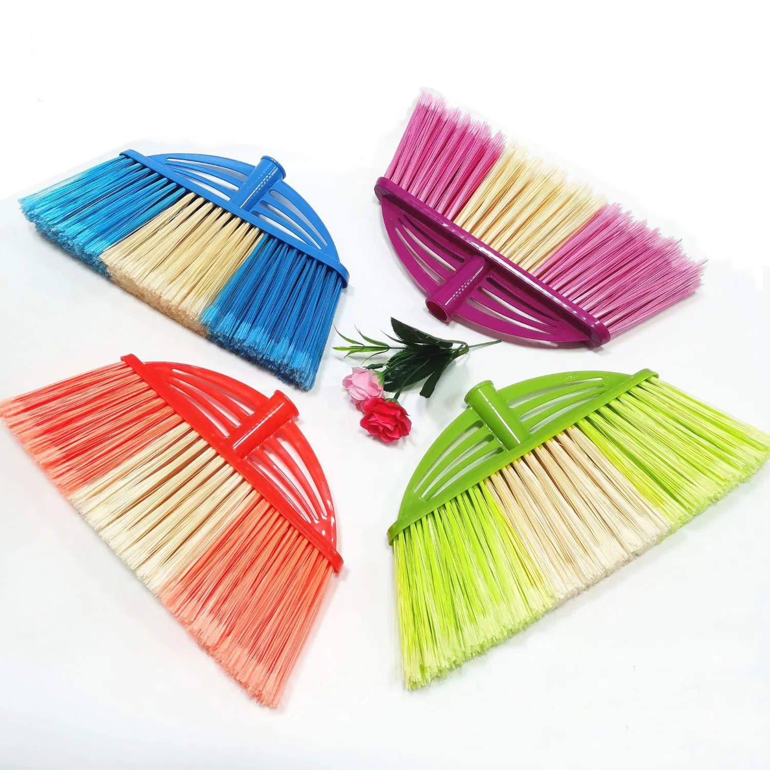 Hot Selling Heavy-Duty Outdoor Floor Cleaning Broom Plastic Broom Brush