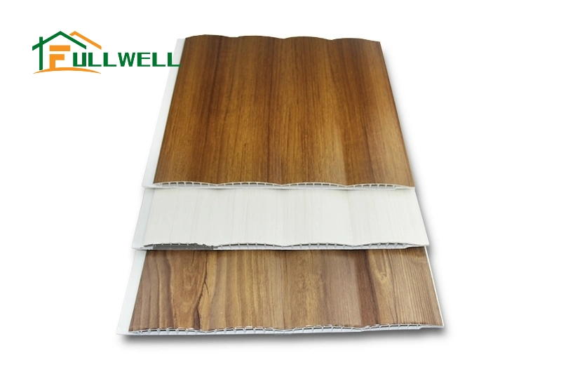 China Factory WPC Decking Cladding Waterproof Wall Fluted 3D Wall Ceiling Panel PVC Wood Interior Panel