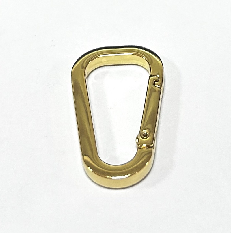 Factory Custom High Quality Cheap Oval Round Rotating Zinc Alloy Metal Clip Carabiner Hook