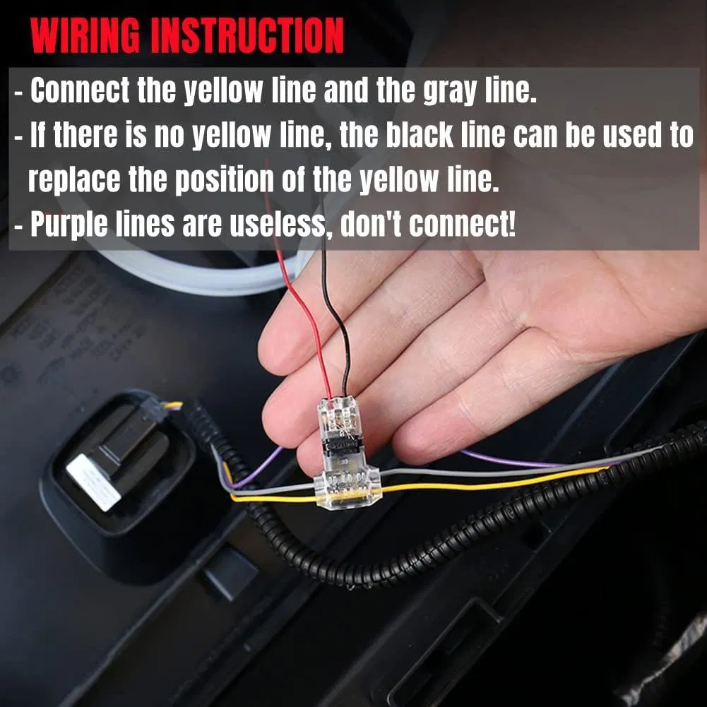 LED Light Strip for Car Hood - Flexible Atmosphere Lighting, Easy DIY Installation