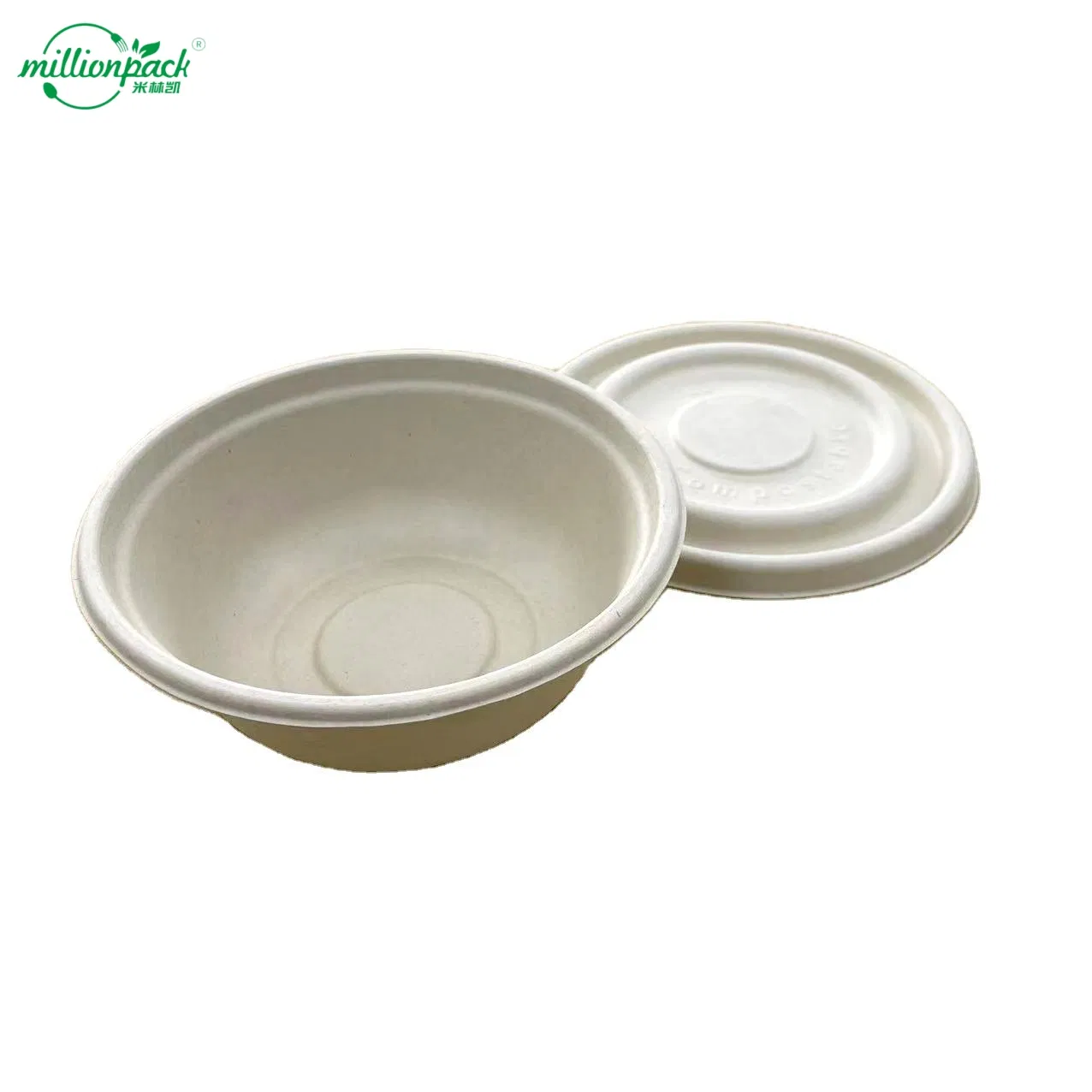 Biodegradable 100% Bagasse Rectangular Container for Catering with Stacking Ribs