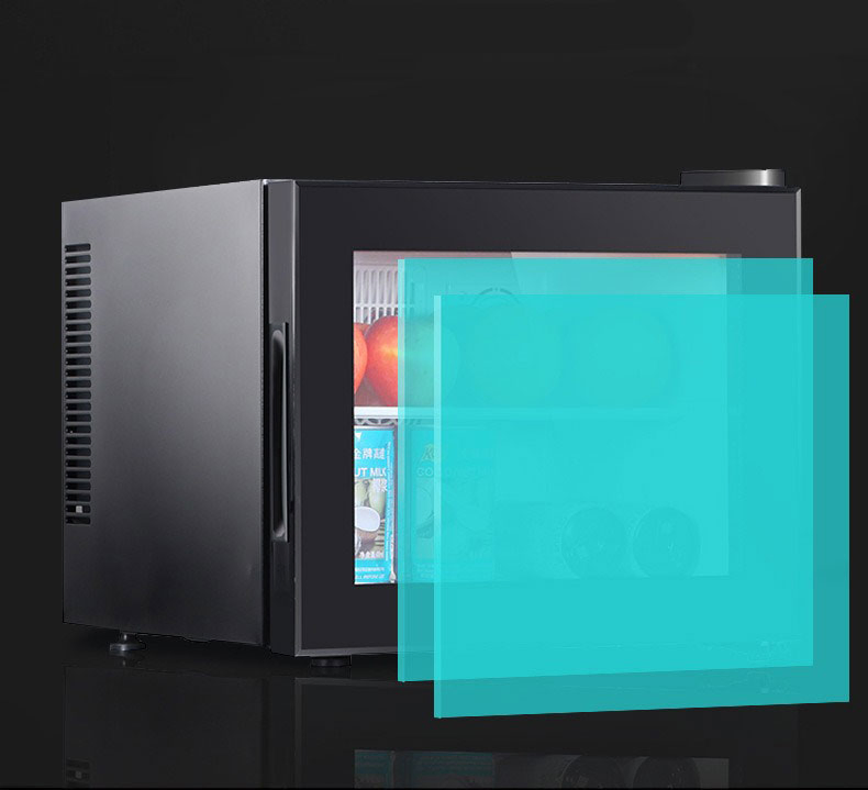 Energy-Saving Mini Bar Refrigerator Compact Cooler. Stylish Mini Bar Fridge with LED Light Feature