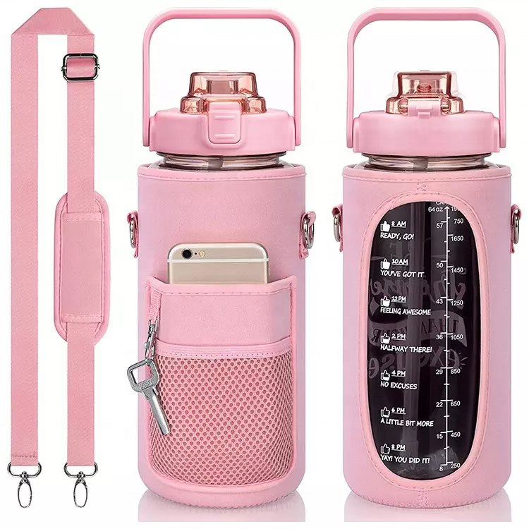 Bulk Empty 2025 S Eco Friendly Babies with Strap Bling Stainless Steel Pure Copper Motivational 2L Water Bottle