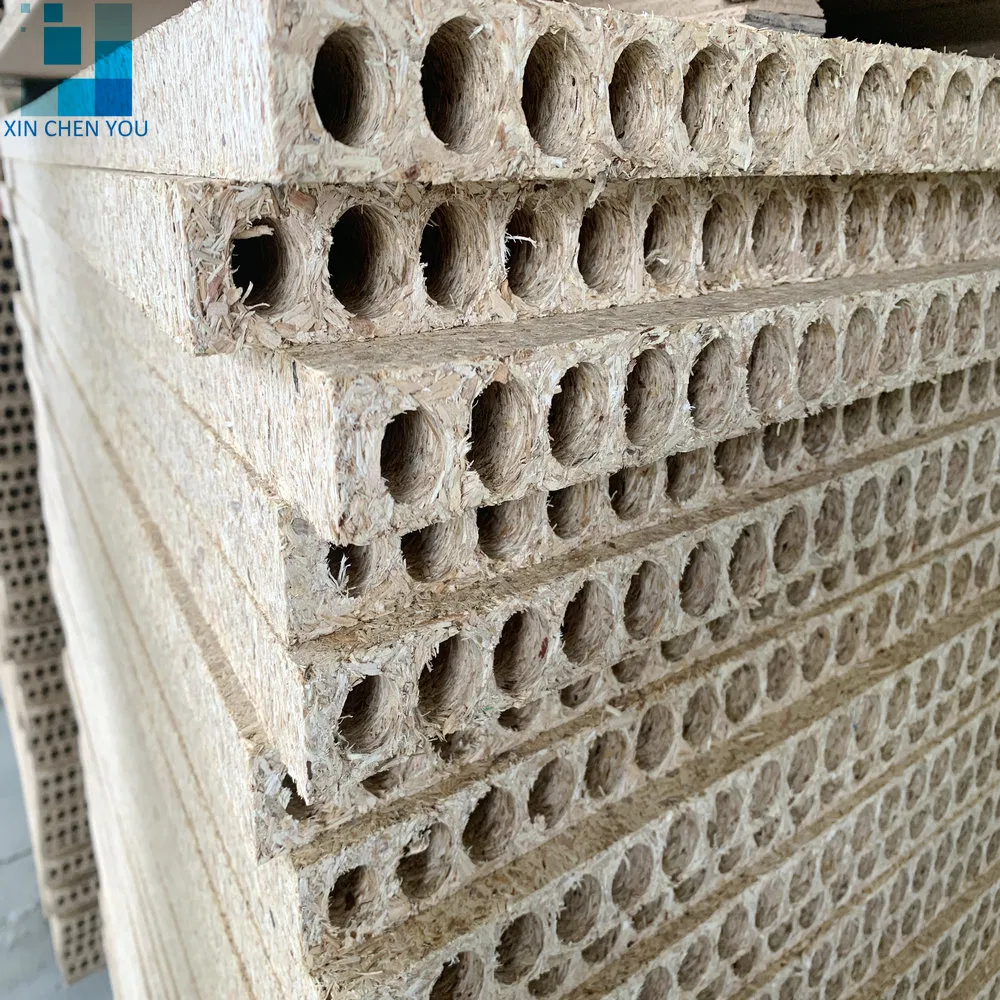 E1 Glue China Factory Hot Selling 35mm Tubular Chipboard Hollow Particle Board