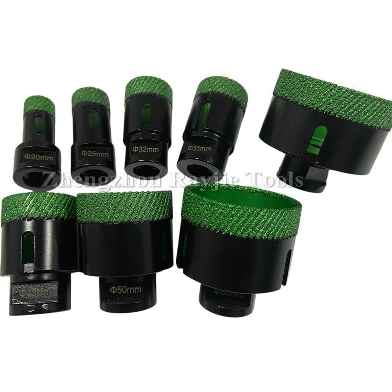 Vacuum Brazed Diamond Matrix Hole Saw Ceramic Tiles Hole Saw for Tiles Ceramic Porcelain Granite Marble