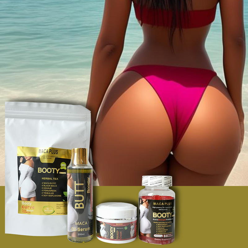 OEM/ODM Big Butt Enlargement Set Aguaje Ultimate Black Maca Buttocks Hip Enlargement Oil Cream Butt Lift Enhancement Cream Set