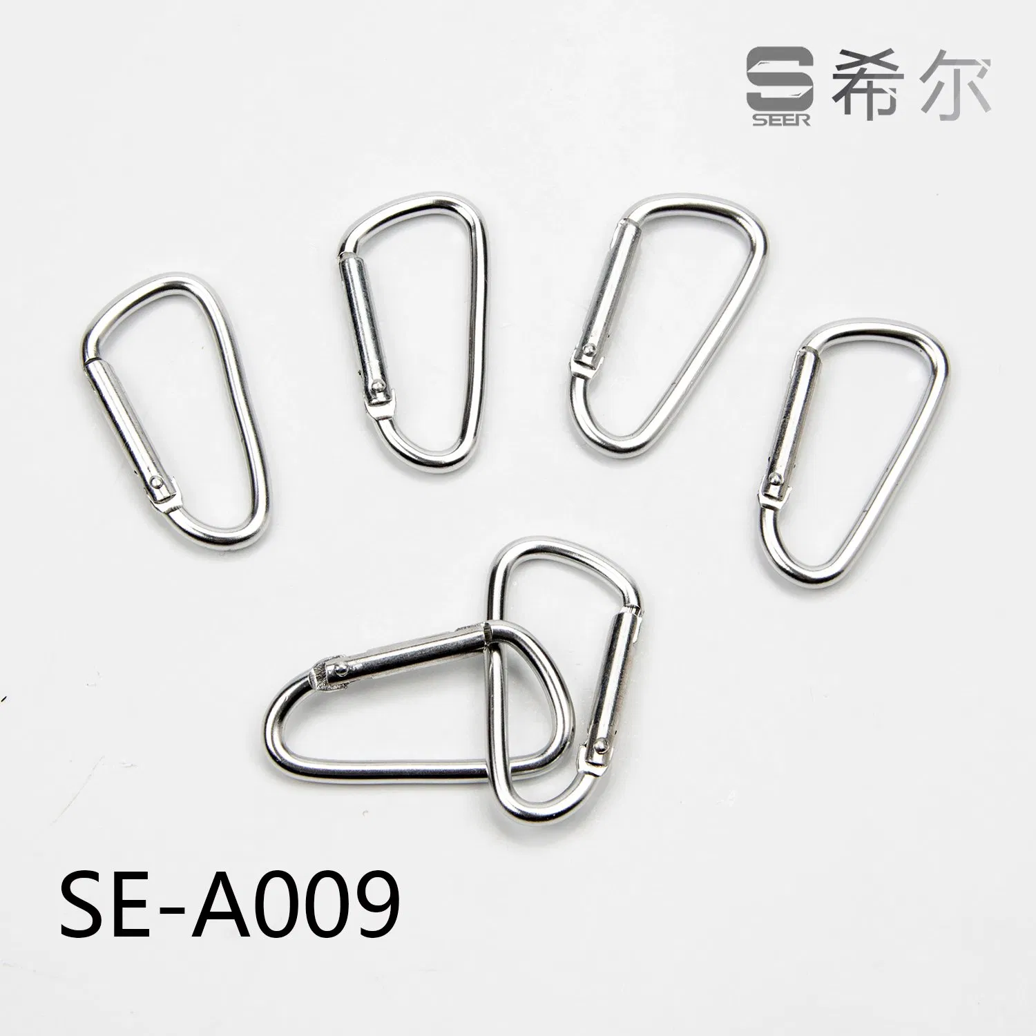 High Quality Aluminum Climbing Button Carabiner (SE-A009)