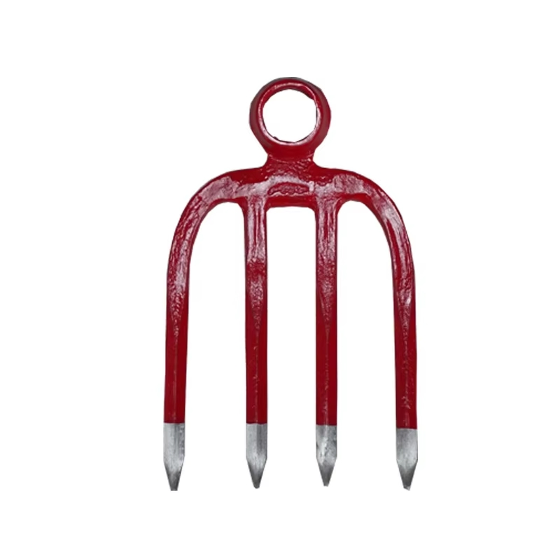 Factory Wholesale Farm Tool High Quality Rail Steel Forged Farming Fork Hoe Head
