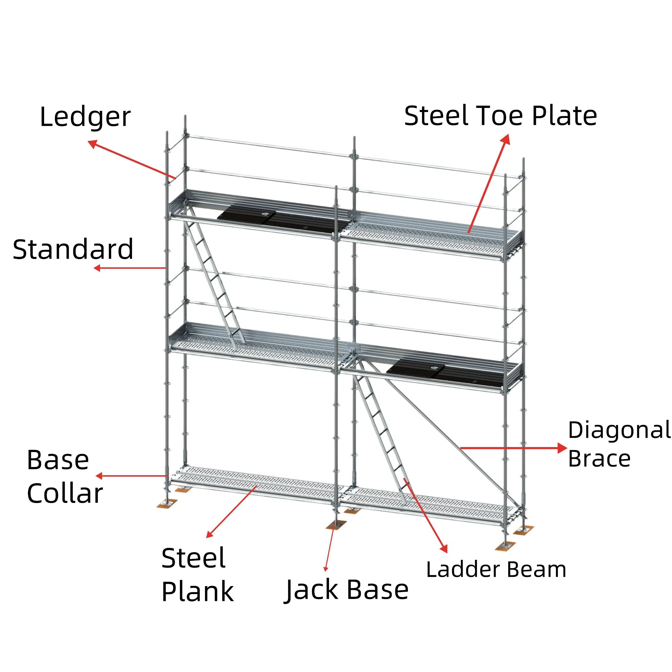 Ringlock Scaffolding Aluminum Lattice Girder Beam 0.5m for Building Layher System