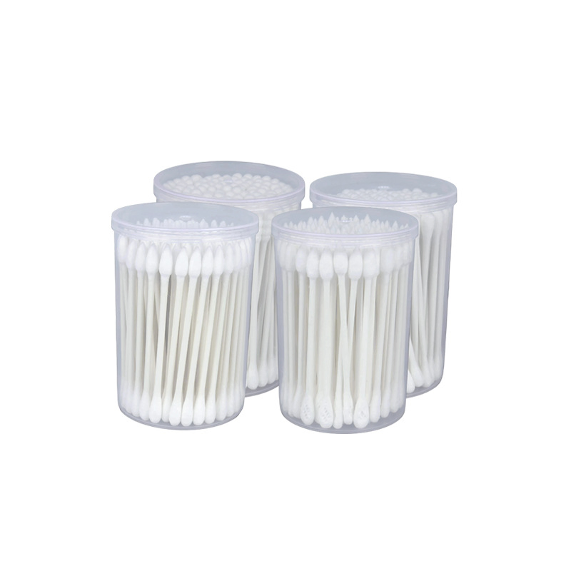 100 PCS - Double-Head Design, Hygienic & Portable for Cleaning & Makeup