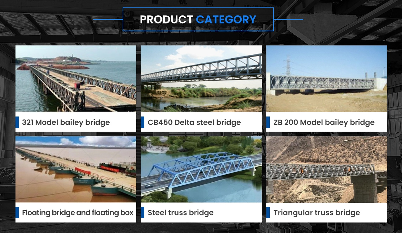 Customized Steel Structure Bailey Bridge Zb200